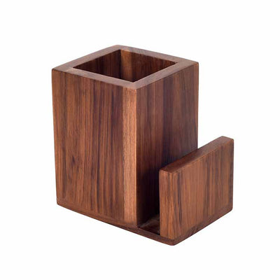 Teak Leaves Cutlery Holder Small (4.5x3x4.5") - Dining & Kitchen - 4