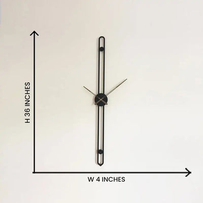 Black Wall Clock Luxury