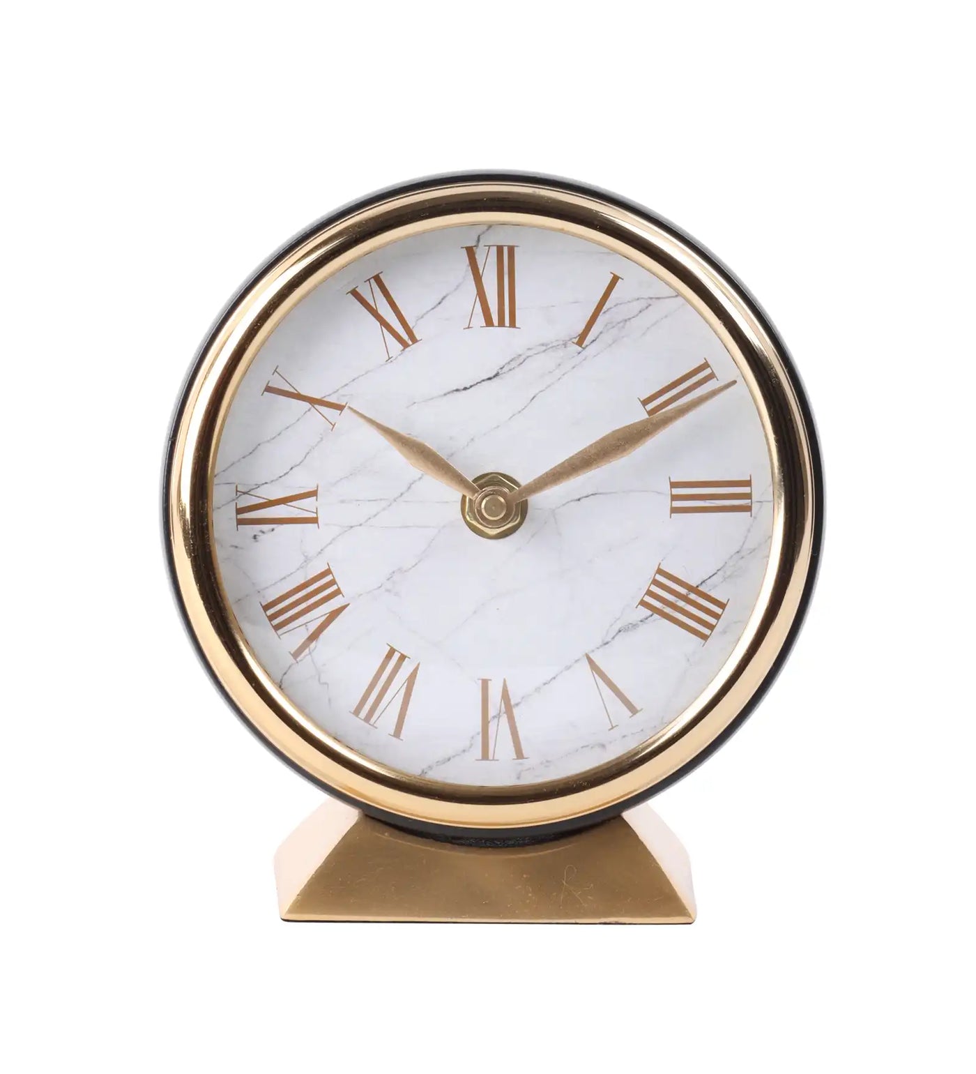 Handcrafted Gold Dial Clock Aesthetic Table Clock 42-528-16-5