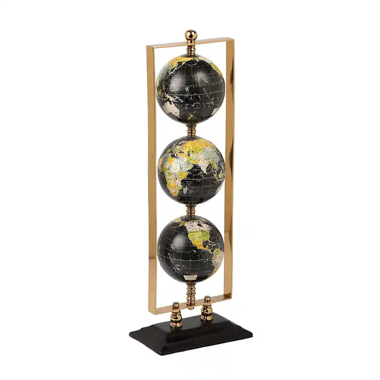 Vertical Triple Golden Globe Stand 44-379-21-3