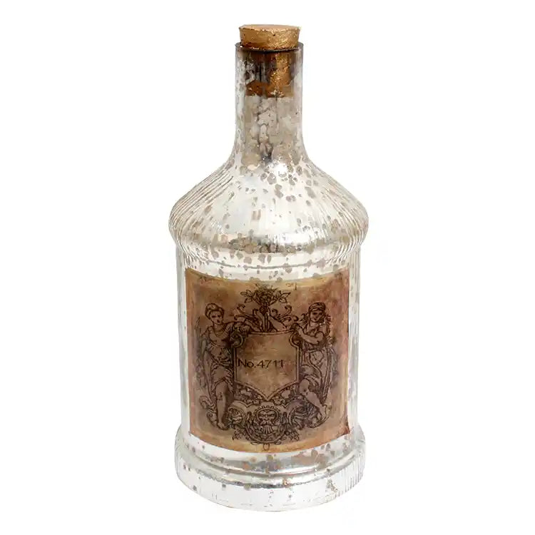 Antique Glass Legacy Cylindrical Bottle Decorative 80-039-23