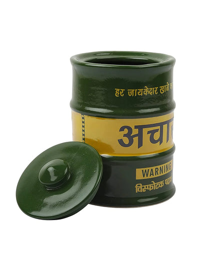 Ek Do Dhai Barrel Chutney Achaar Jars Set of 2 - Dining & Kitchen - 4
