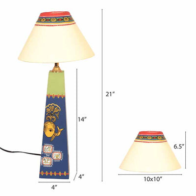 Madhubani Handpainted Table Lamp - Decor & Living - 4