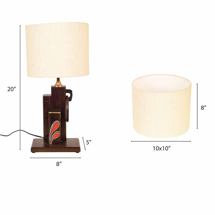 Walnut Flowers Table Lamp - Decor & Living - 5