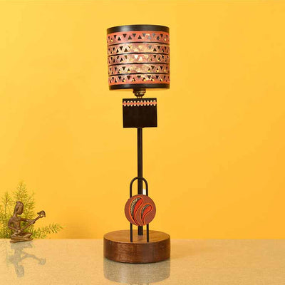 Orange Torch Pillar Lamp - Decor & Living - 2