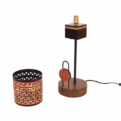 Orange Torch Pillar Lamp - Decor & Living - 4