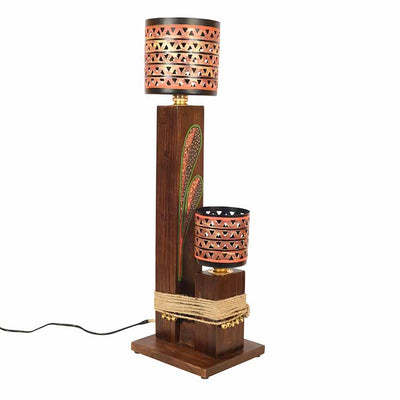 Walnut Flowers Twins Table Lamp - Decor & Living - 3