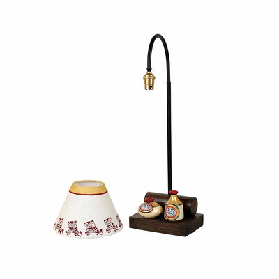 Yin & Yang Table Lamp with Tapered Drum Shade-Height - 21'' - Decor & Living - 4