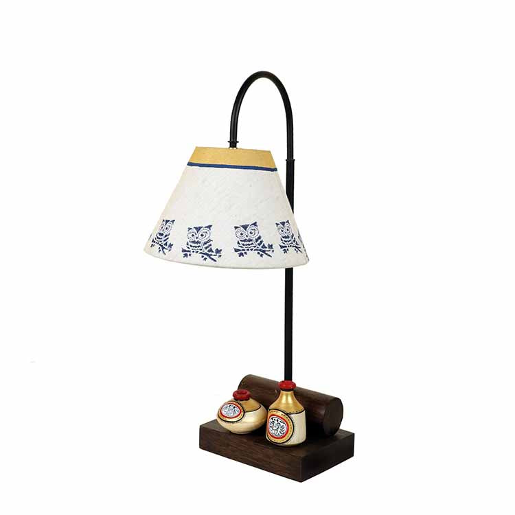Yin & Yang I Table Lamp with Tapered Drum Shade-Height - 21'' - Decor & Living - 3
