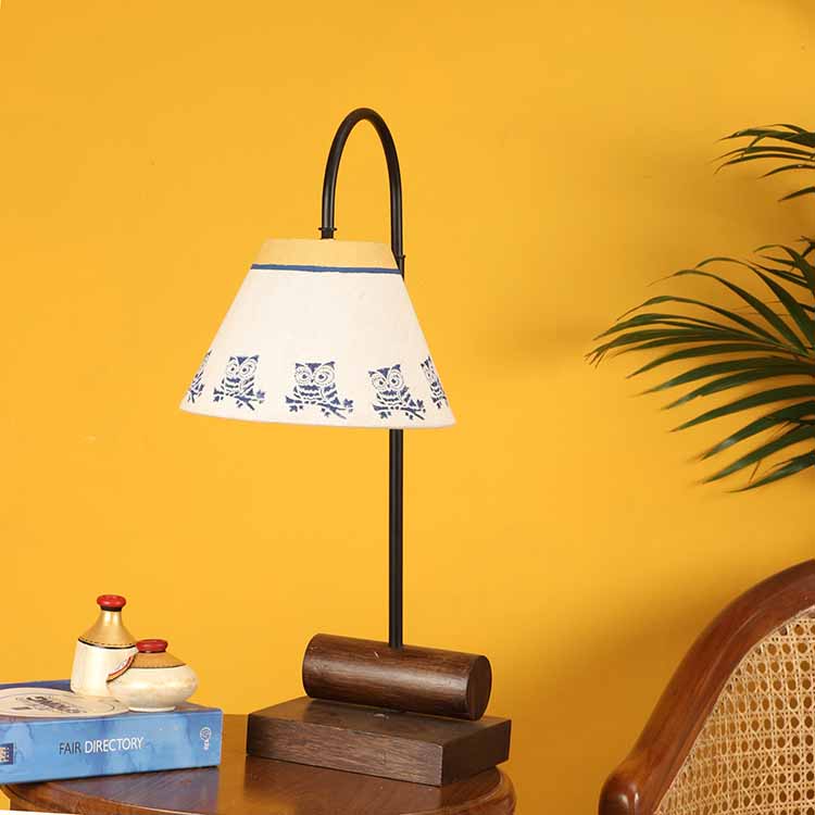 Yin & Yang I Table Lamp with Tapered Drum Shade-Height - 21'' - Decor & Living - 2