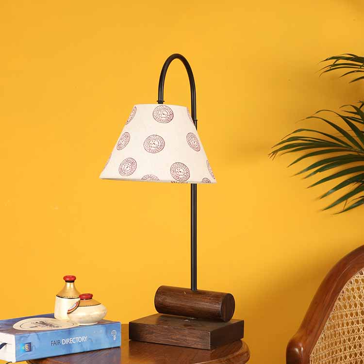 Yin & Yang II Table Lamp with Tapered Drum Shade-Height - 21'' - Decor & Living - 2