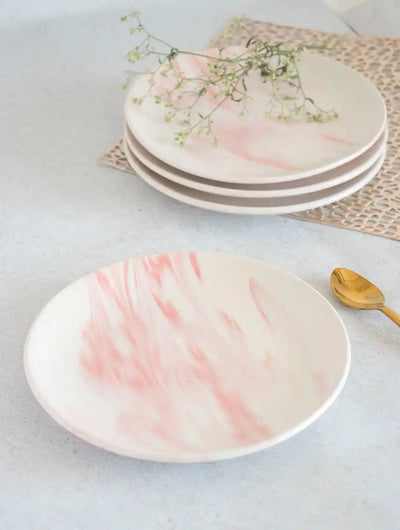 Pink Marble Plate (Set of 2) - Dining & Kitchen - 4