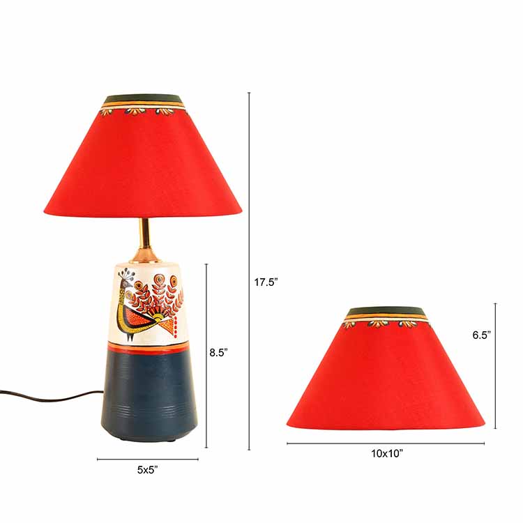 Dancing Peacock Pyramid Table Lamp - Decor & Living - 5