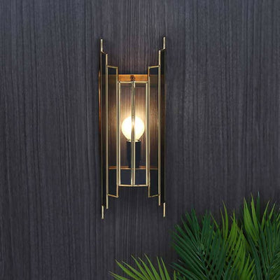 Arc De Luxe Black Wall Lamp with Black Glass 80-008-36-3