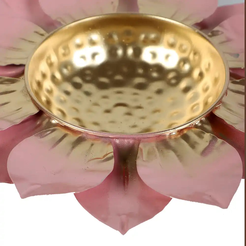 Pink & Gold Flower Urli