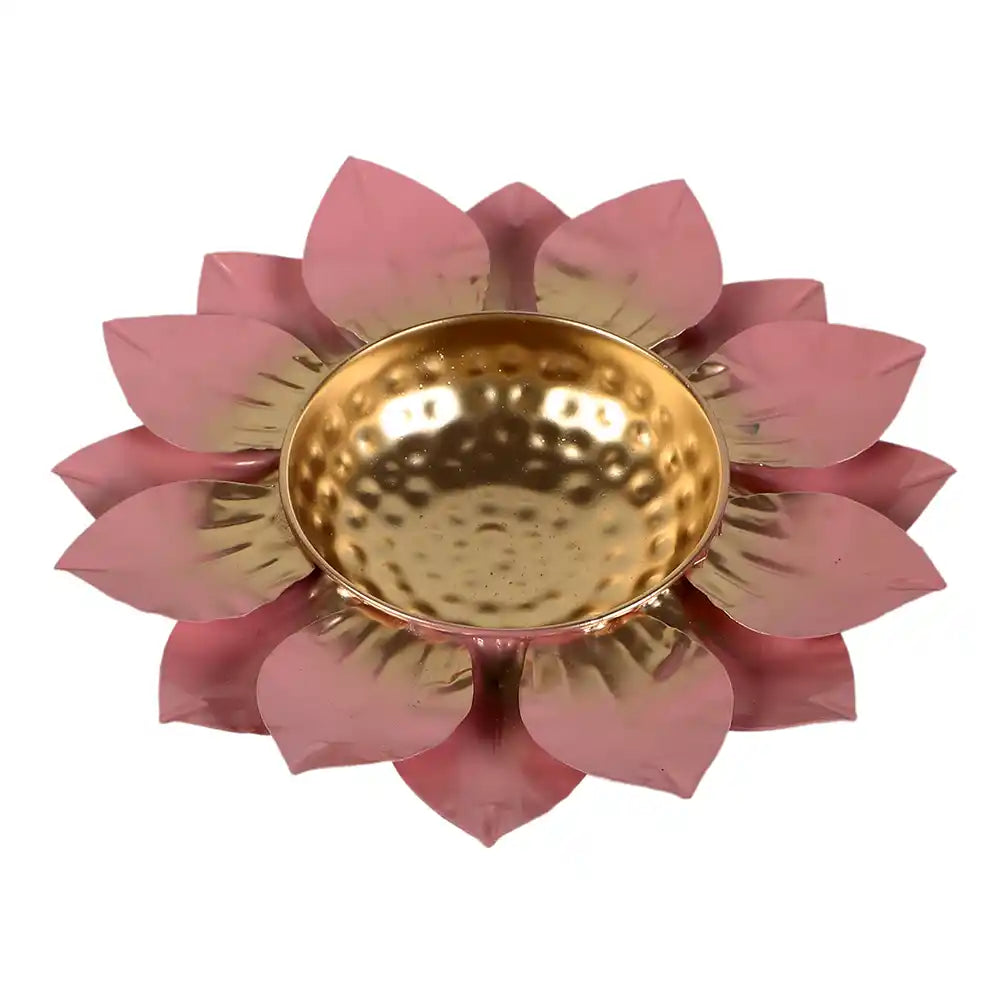 Pink & Gold Flower Urli