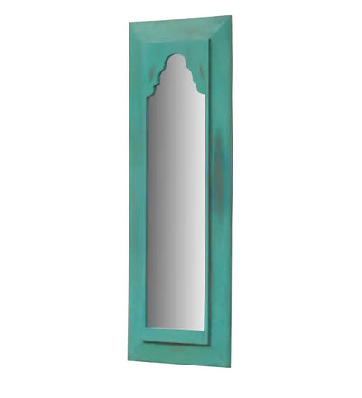 Thea Teal Vintage Minaret Mirror (9in x 1in x 24in) - Home Decor - 3