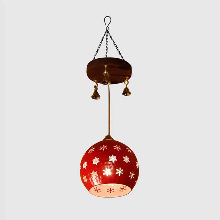 Star-1 Dome Shaped Pendant Lamp in Red - Decor & Living - 3
