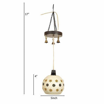 Star-1 Dome Shaped Pendant Lamp in White - Decor & Living - 5