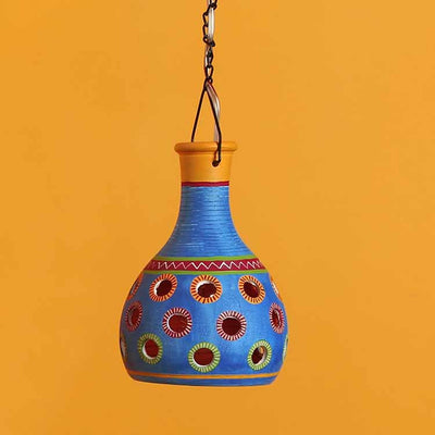 Ruso-C Terracotta Pendant Lamp in Azure Blue - Decor & Living - 2