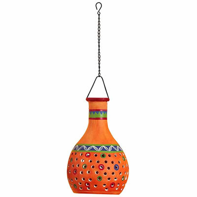 Ruso-E Terracotta Pendant Lamp in Gilded Orange - Decor & Living - 3