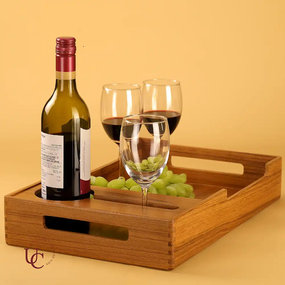 Wine Serving Tray - Dining & Kitchen - 2