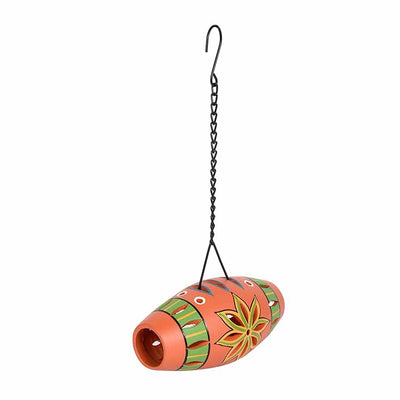 Terracotta Multicolor Handcrafted Hanging Tea Light - Decor & Living - 3