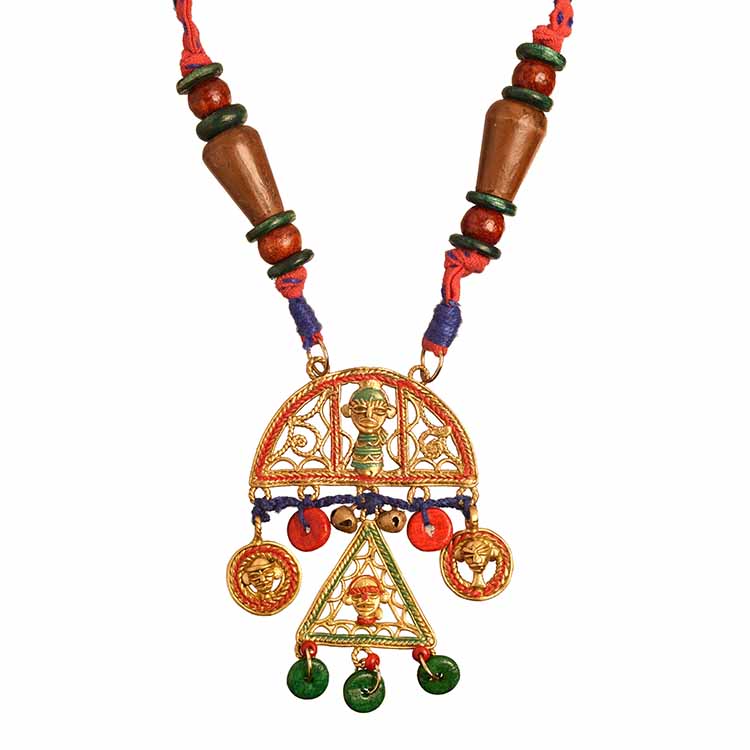 The Royal Family Handcrafted Tribal Dhokra Necklace - Fashion & Lifestyle - 2