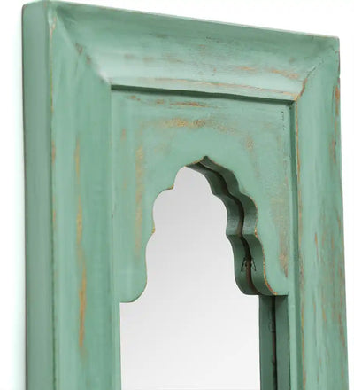 Avel Minaret Wall Mirror Olive Green (10in1in x 24in) - Home Decor - 2