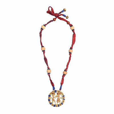 The Tribal Circle Handcrafted Dhokra Necklace - Fashion & Lifestyle - 4
