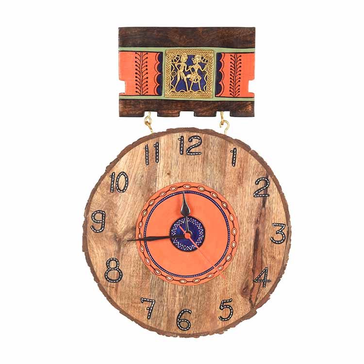 Handcrafted Hanging Wall Clock (11x1x16") - Wall Decor - 2