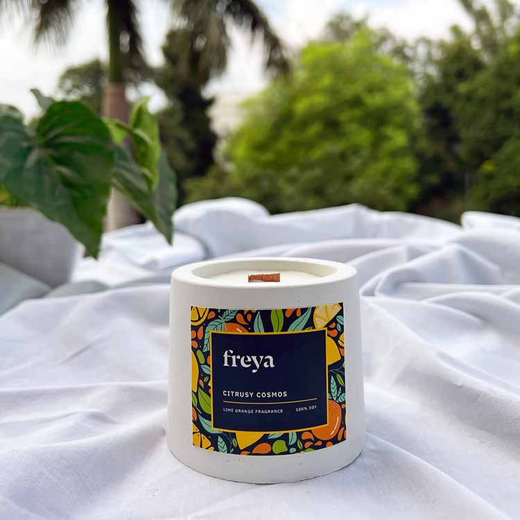 Citrusy Cosmos Mini Soy Candle - Decor & Living - 2