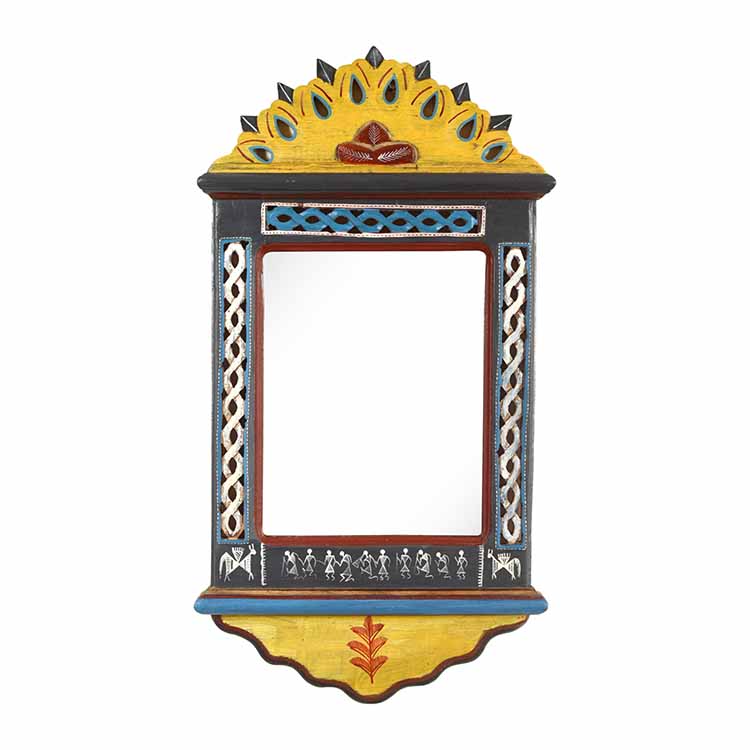 Handcrafted Jharokha Mirror Large (12x22") - Decor & Living - 2
