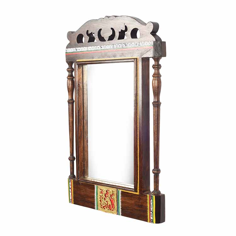 Walnut Window Handcrafted Mirror - Decor & Living - 3