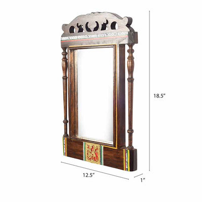 Walnut Window Handcrafted Mirror - Decor & Living - 4
