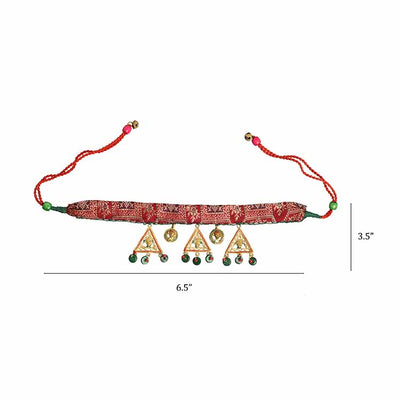 The Empress Trinity Handcrafted Tribal Dhokra Necklace - Fashion & Lifestyle - 4