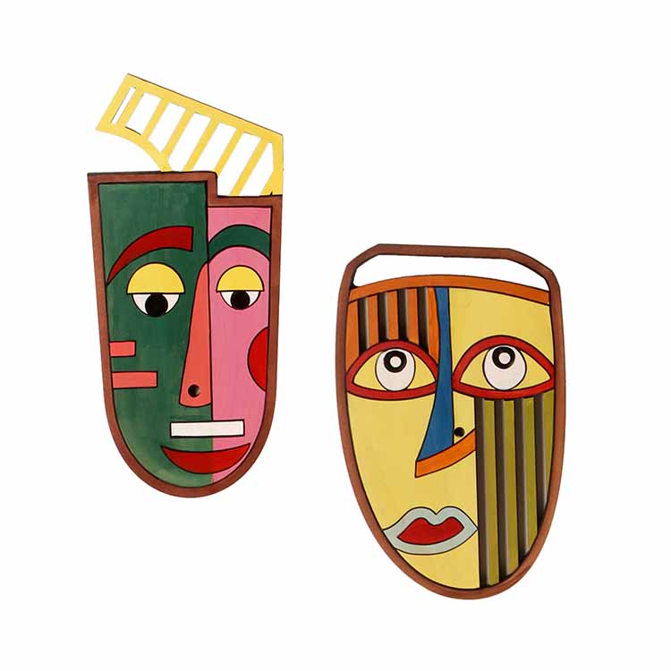 At Wits' End Wall Decor Mask - Set of 2 - Wall Decor - 2