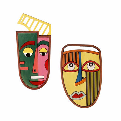 At Wits' End Wall Decor Mask - Set of 2 - Wall Decor - 2