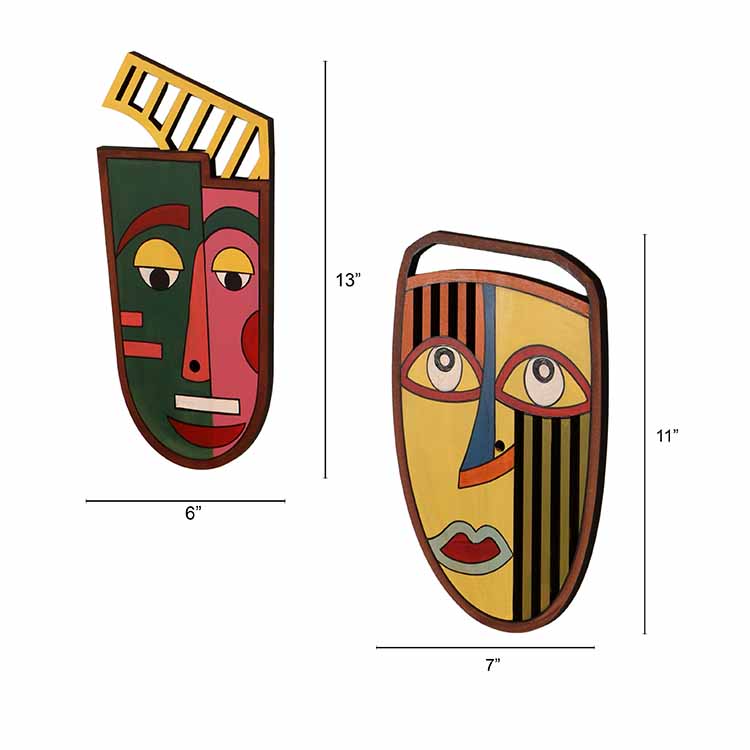 At Wits' End Wall Decor Mask - Set of 2 - Wall Decor - 5
