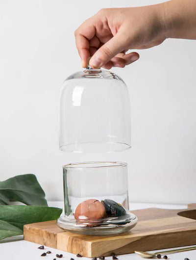 Glass Bell Jar - White (Set of 2) - Dining & Kitchen - 2