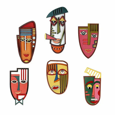 Party Time Wall Decor Mask - Set of 6 - Wall Decor - 4
