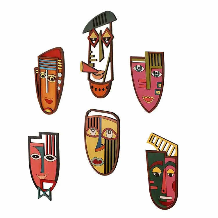Party Time Wall Decor Mask - Set of 6 - Wall Decor - 5