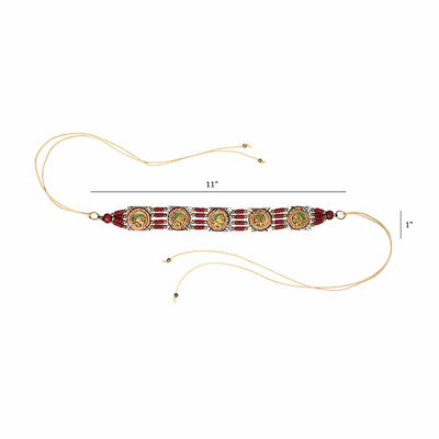 The Guards of Empress I Handcrafted Tribal Dhokra Square Choker - Fashion & Lifestyle - 5