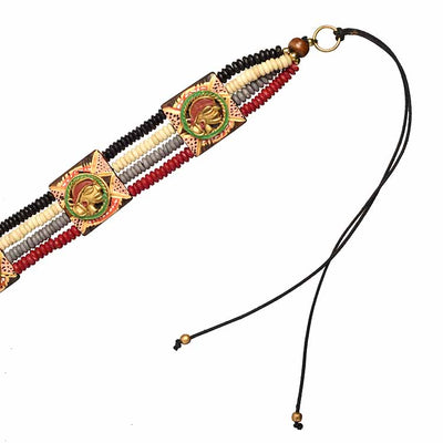 The Guards of Empress II Handcrafted Tribal Dhokra Square Choker - Fashion & Lifestyle - 3