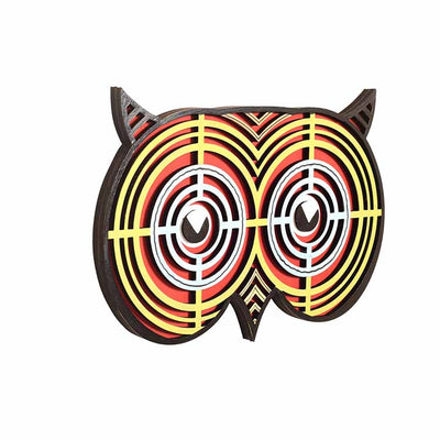 Owl's Eye Wall Decor Mask (Red) - Wall Decor - 3