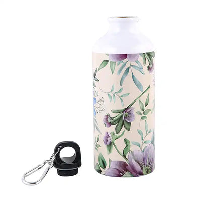 Beautiful Printed Floral Design Sipper Water Bottle Aluminium 600 ml