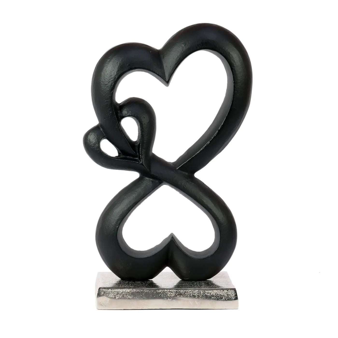Family Heart Silver Base Small Sculpture 72-688-33-1