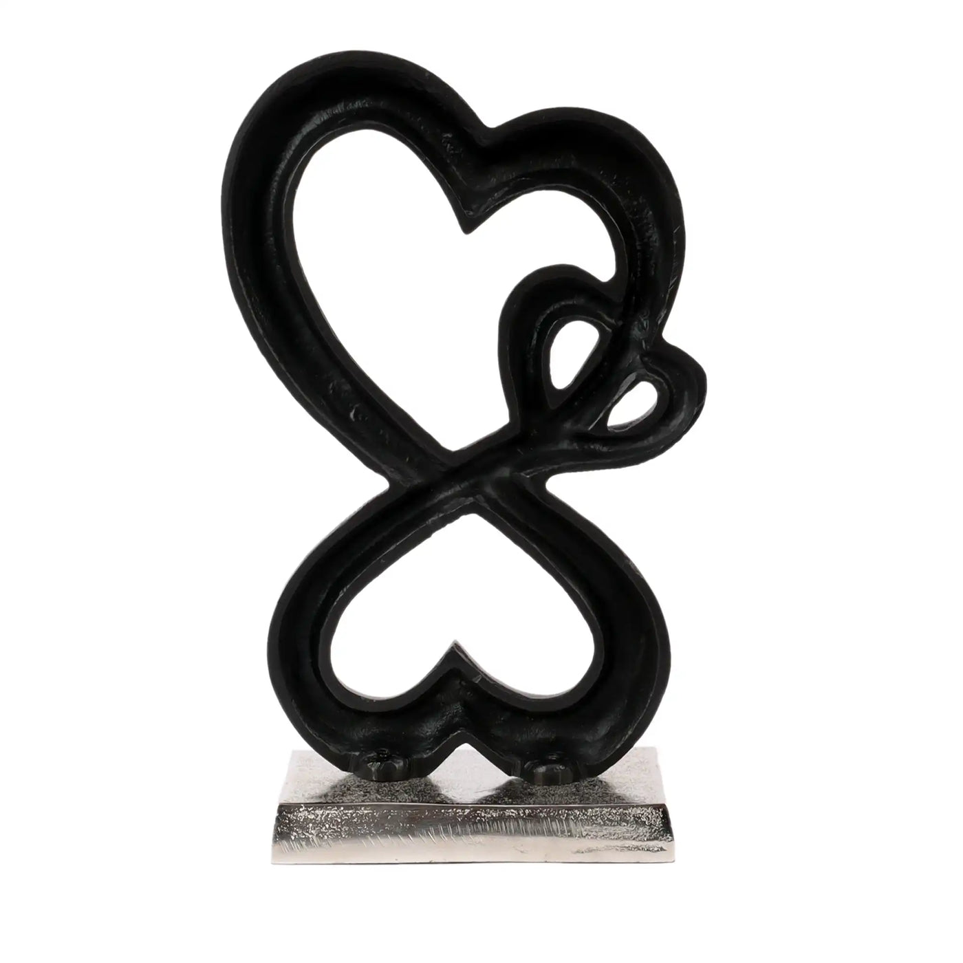 Family Heart Silver Base Small Sculpture 72-688-33-1