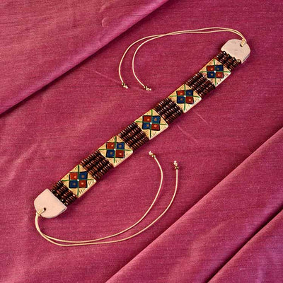 The Guards of Empress III Handcrafted Tribal Dhokra Square Choker - Fashion & Lifestyle - 1