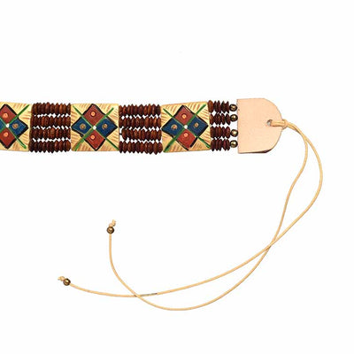 The Guards of Empress III Handcrafted Tribal Dhokra Square Choker - Fashion & Lifestyle - 3